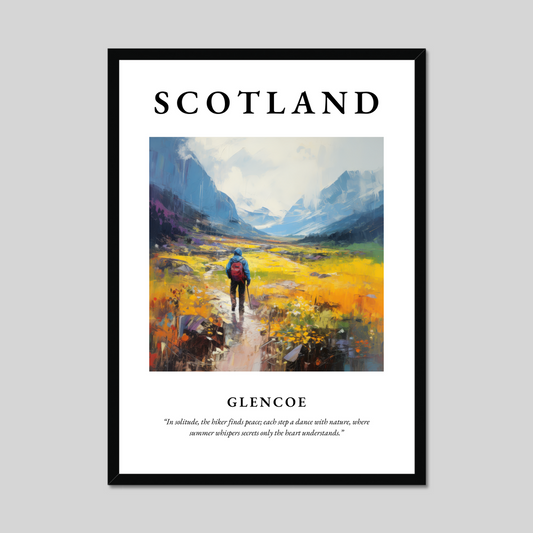 Poster of Glencoe, Scotland.