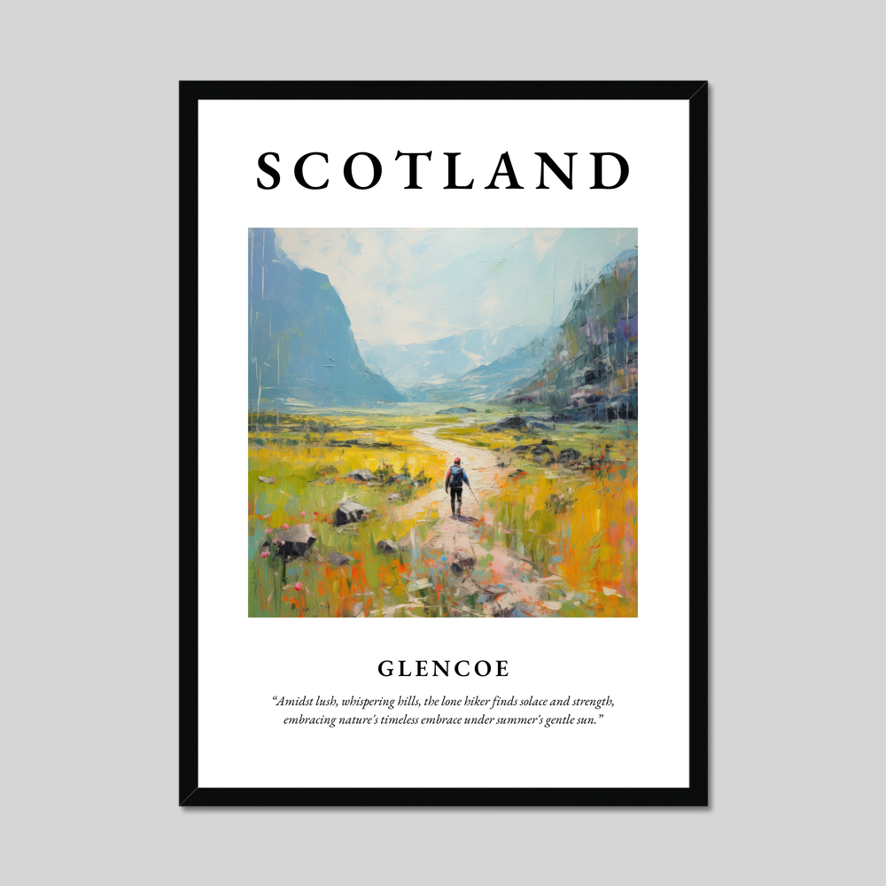 Poster of Glencoe, Scotland.