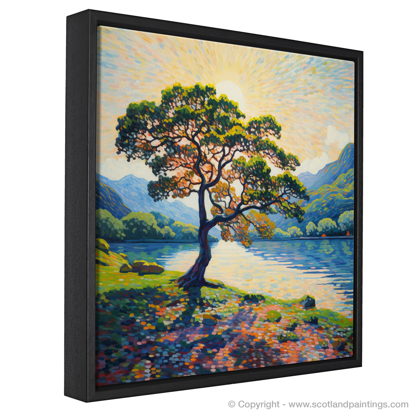 Painting and Art Print of Loch Lomond in summer. Summer Hues of Loch Lomond.