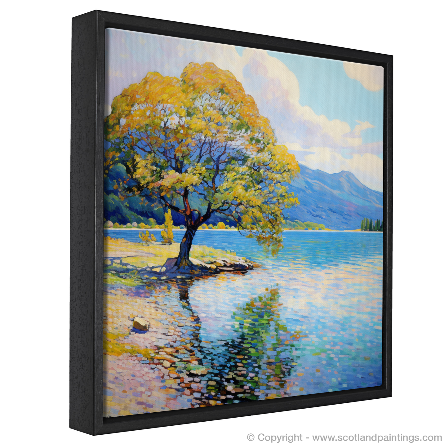 Painting and Art Print of Loch Lomond in summer entitled "Summer Reverie at Loch Lomond".