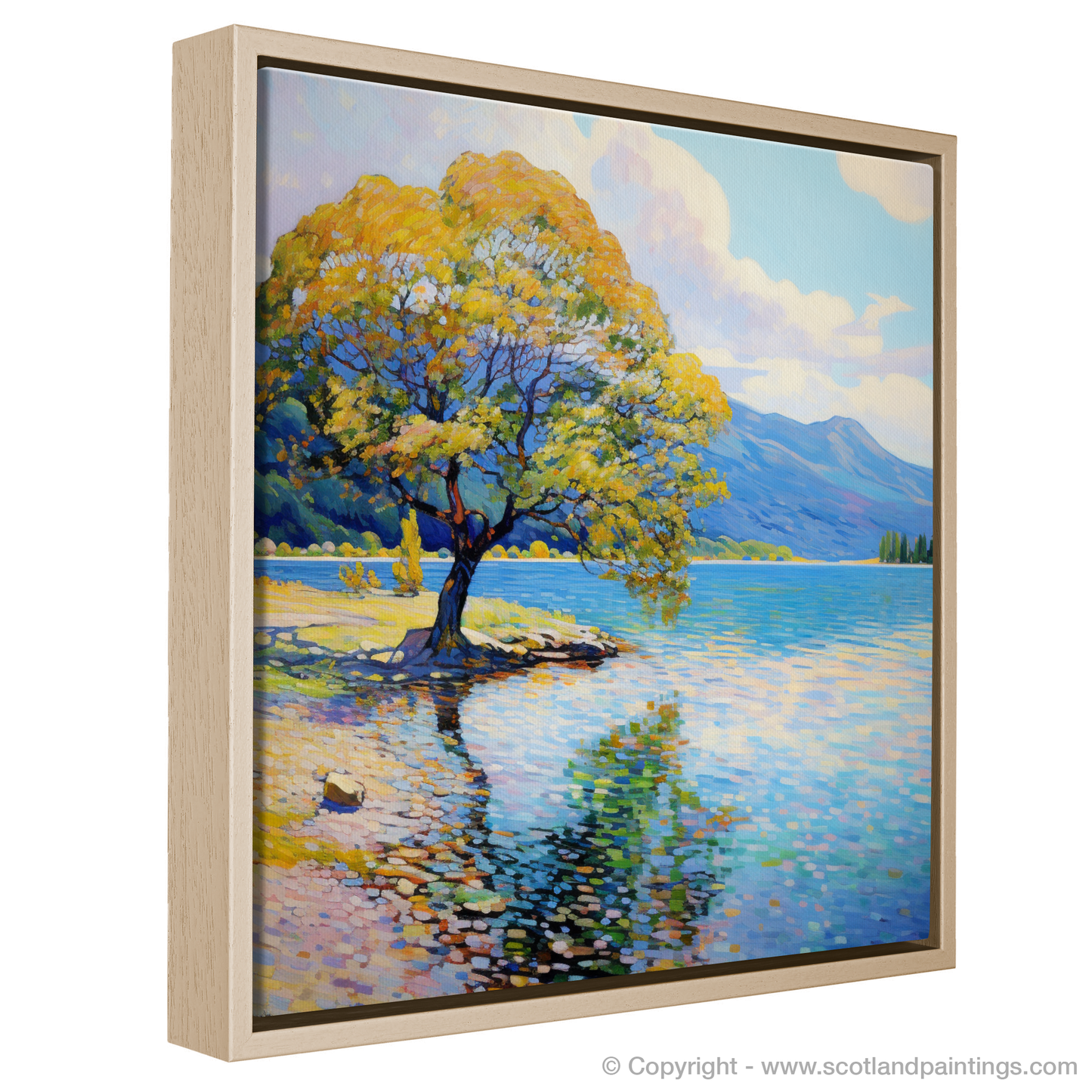 Painting and Art Print of Loch Lomond in summer entitled "Summer Reverie at Loch Lomond".