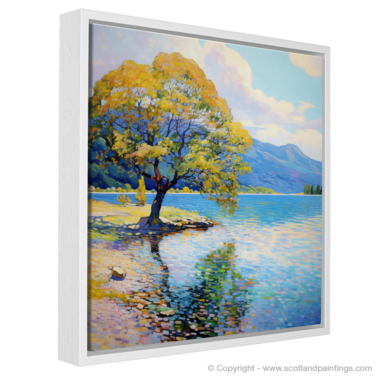 Painting and Art Print of Loch Lomond in summer entitled "Summer Reverie at Loch Lomond".