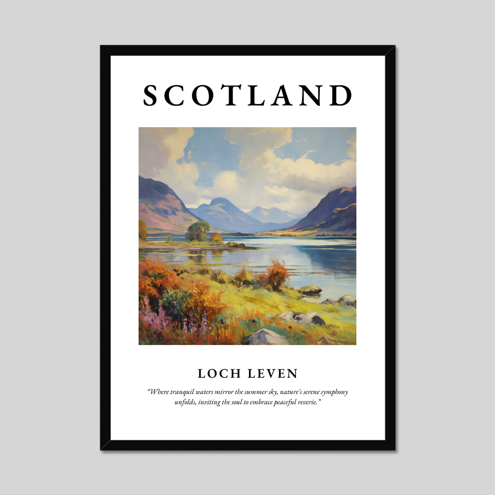 Poster of Loch Leven, Scotland.