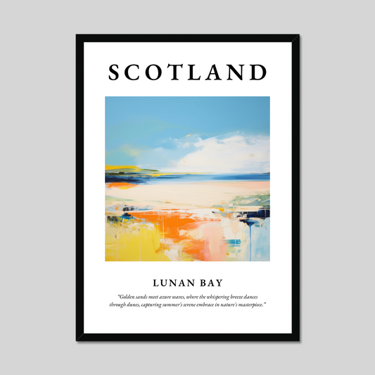 Poster of Lunan Bay, Scotland.