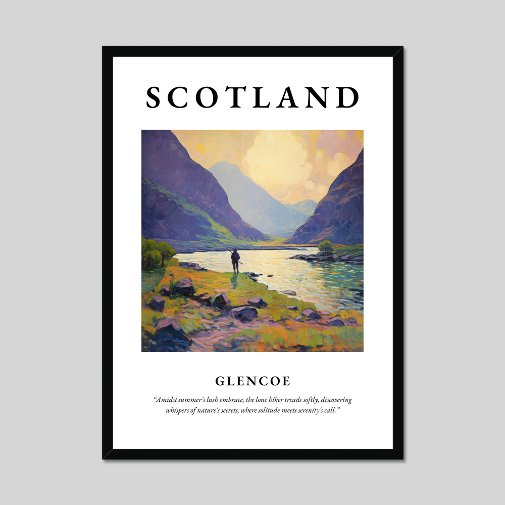 Poster of Glencoe, Scotland.