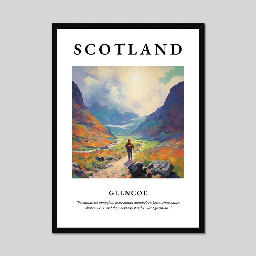 Poster of Glencoe, Scotland.