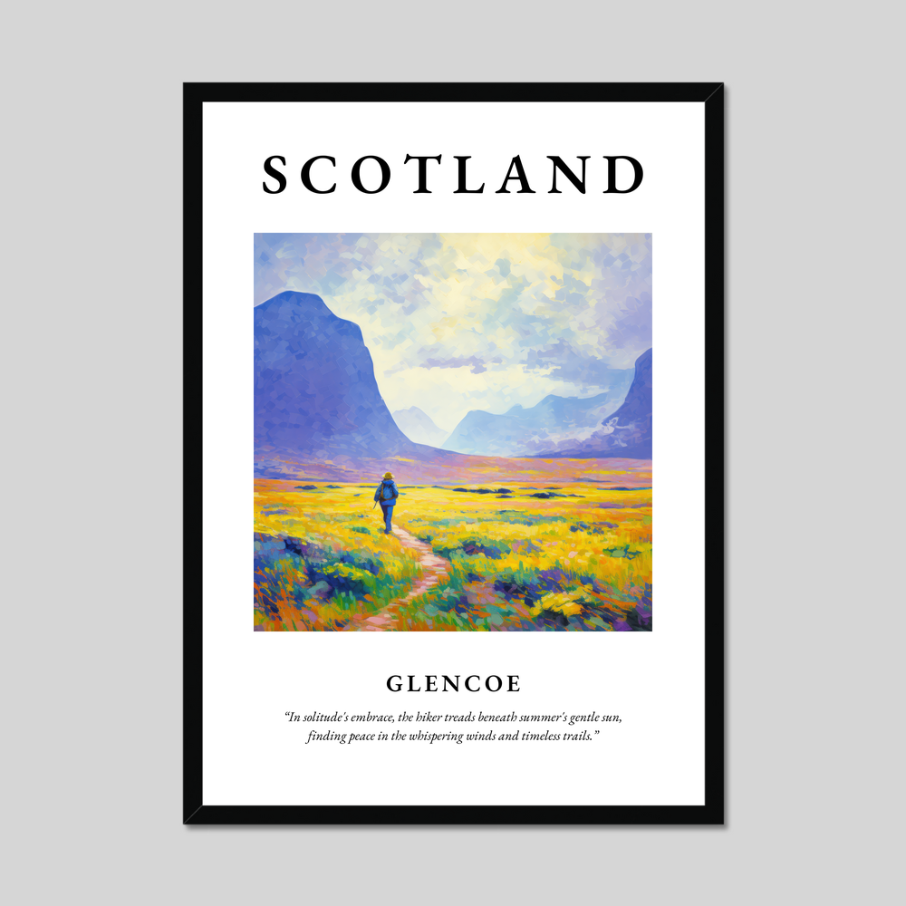 Poster of Glencoe, Scotland.