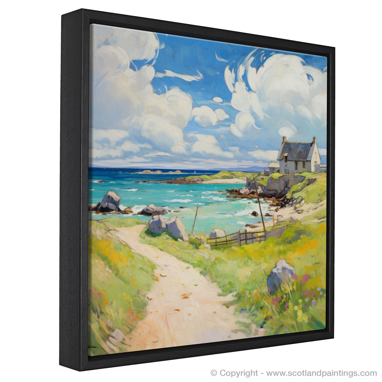 Painting and Art Print of Isle of Lewis, Outer Hebrides in summer entitled "Summer Splendour of Isle of Lewis".