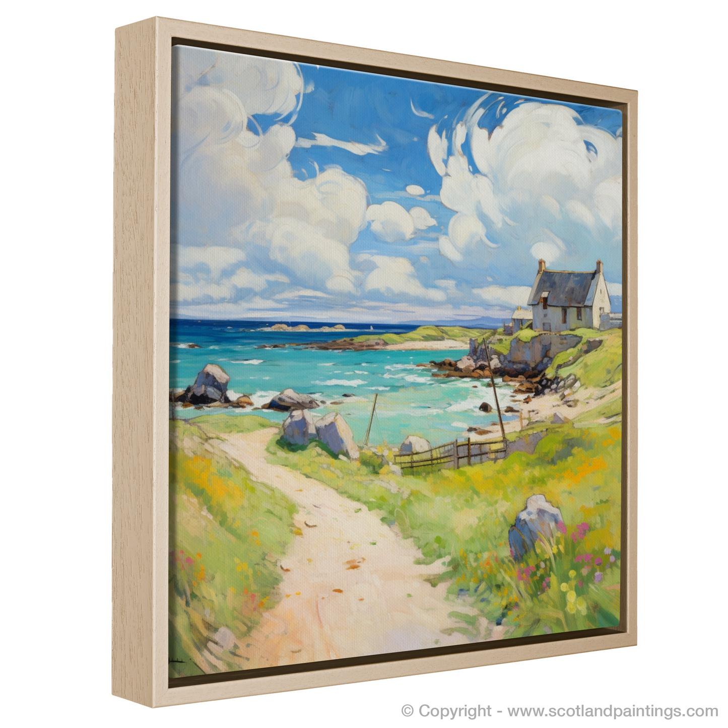 Painting and Art Print of Isle of Lewis, Outer Hebrides in summer entitled "Summer Splendour of Isle of Lewis".