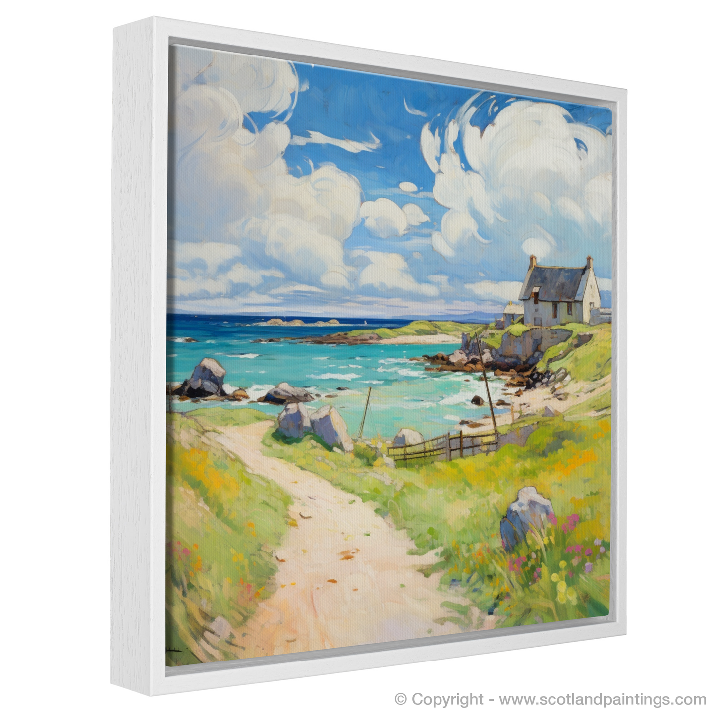 Painting and Art Print of Isle of Lewis, Outer Hebrides in summer entitled "Summer Splendour of Isle of Lewis".