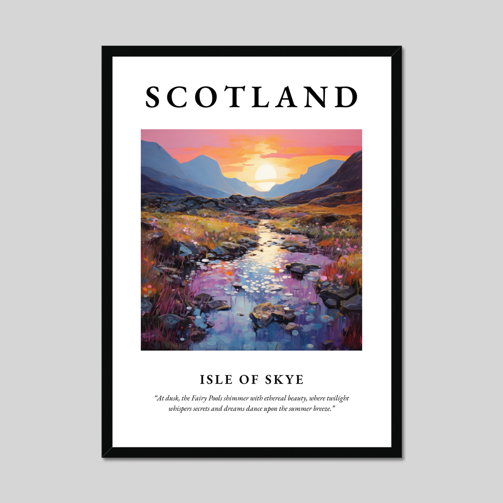 Poster of Isle of Skye, Scotland.