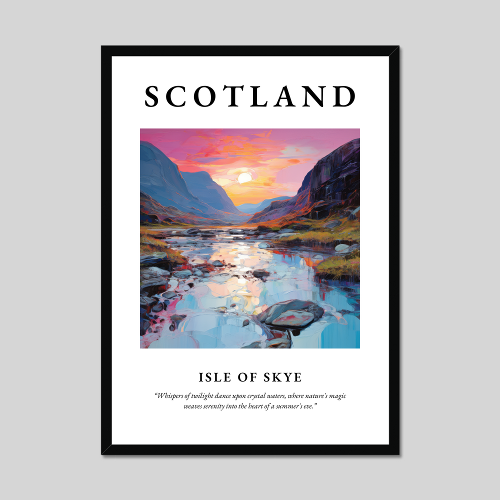 Poster of Isle of Skye, Scotland.