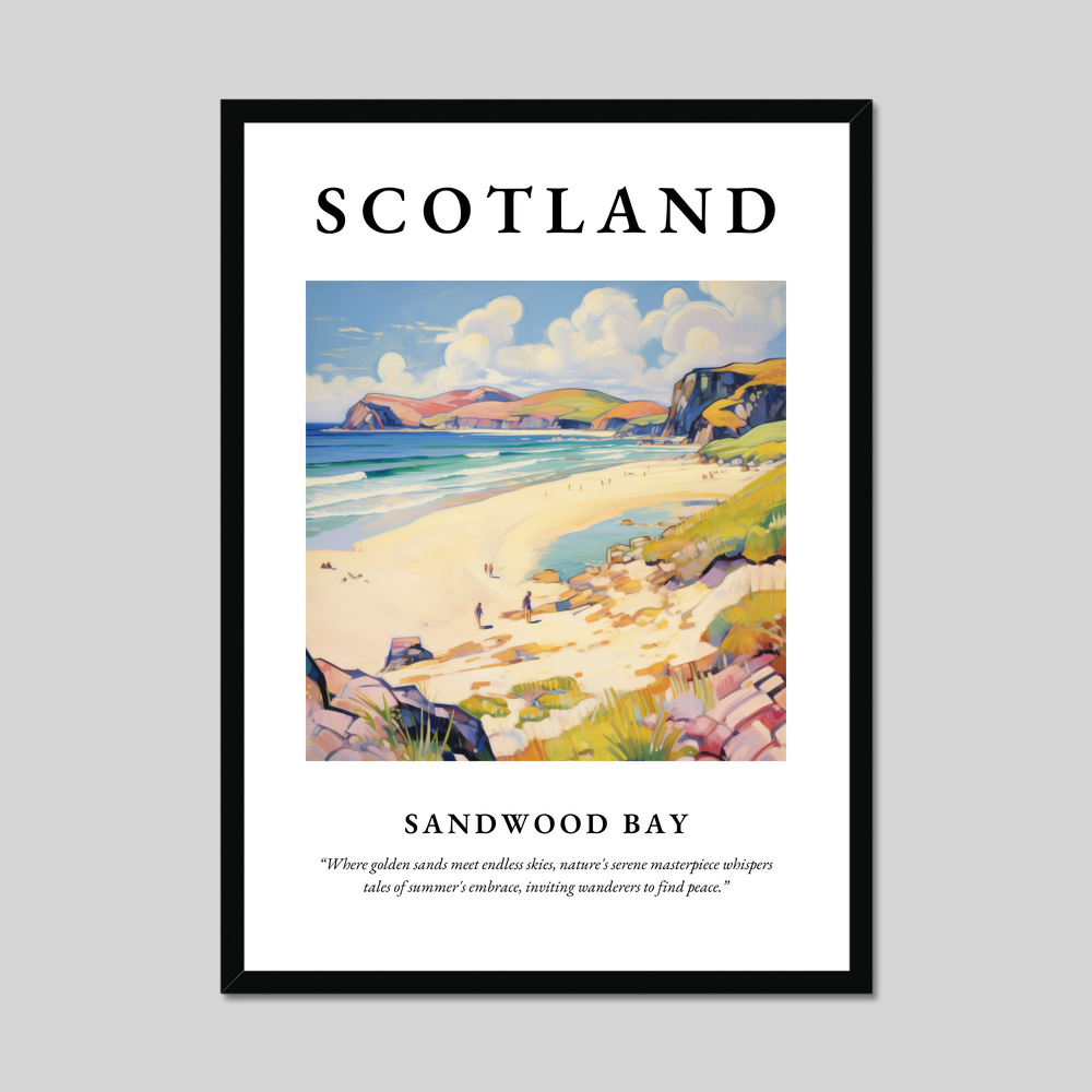 Poster of Sandwood Bay, Scotland.