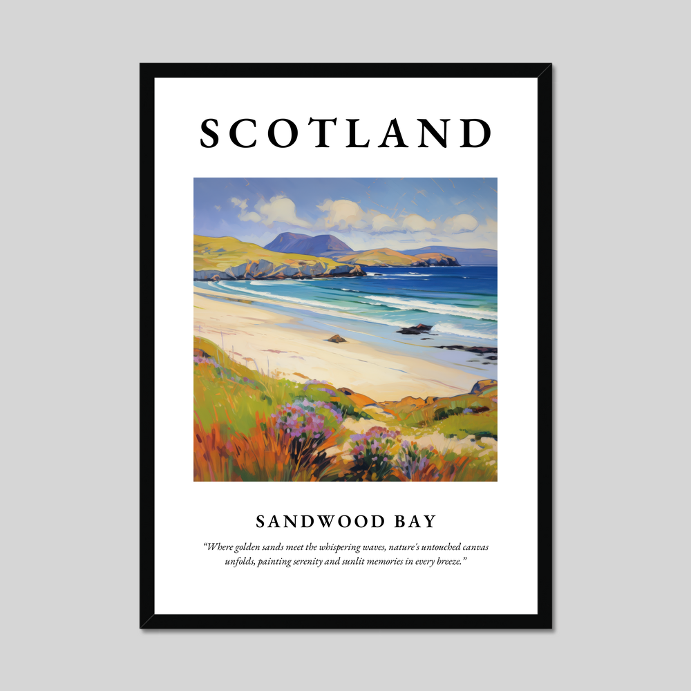 Poster of Sandwood Bay, Scotland.