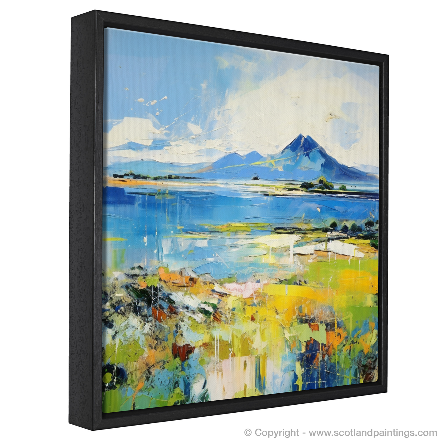 Painting and Art Print of Isle of Arran, Firth of Clyde in summer. Isle of Arran Summer Reverie.