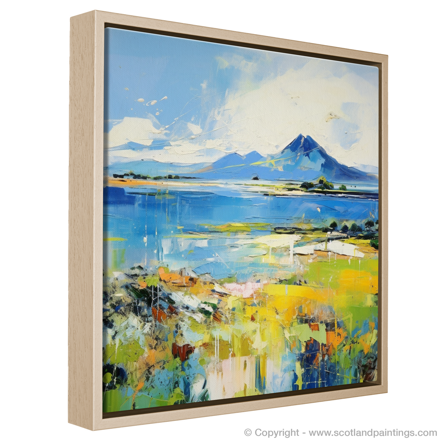 Painting and Art Print of Isle of Arran, Firth of Clyde in summer. Isle of Arran Summer Reverie.