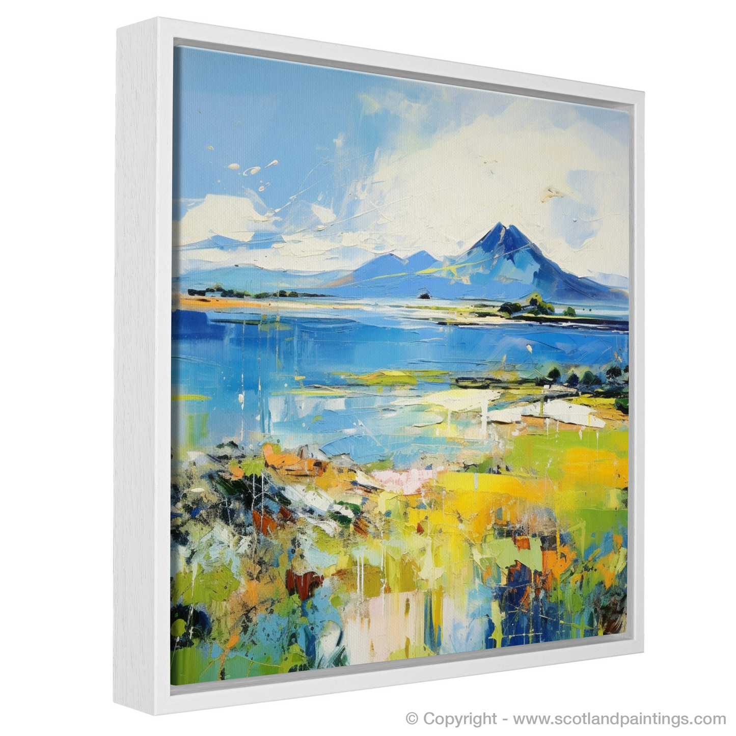 Painting and Art Print of Isle of Arran, Firth of Clyde in summer. Isle of Arran Summer Reverie.