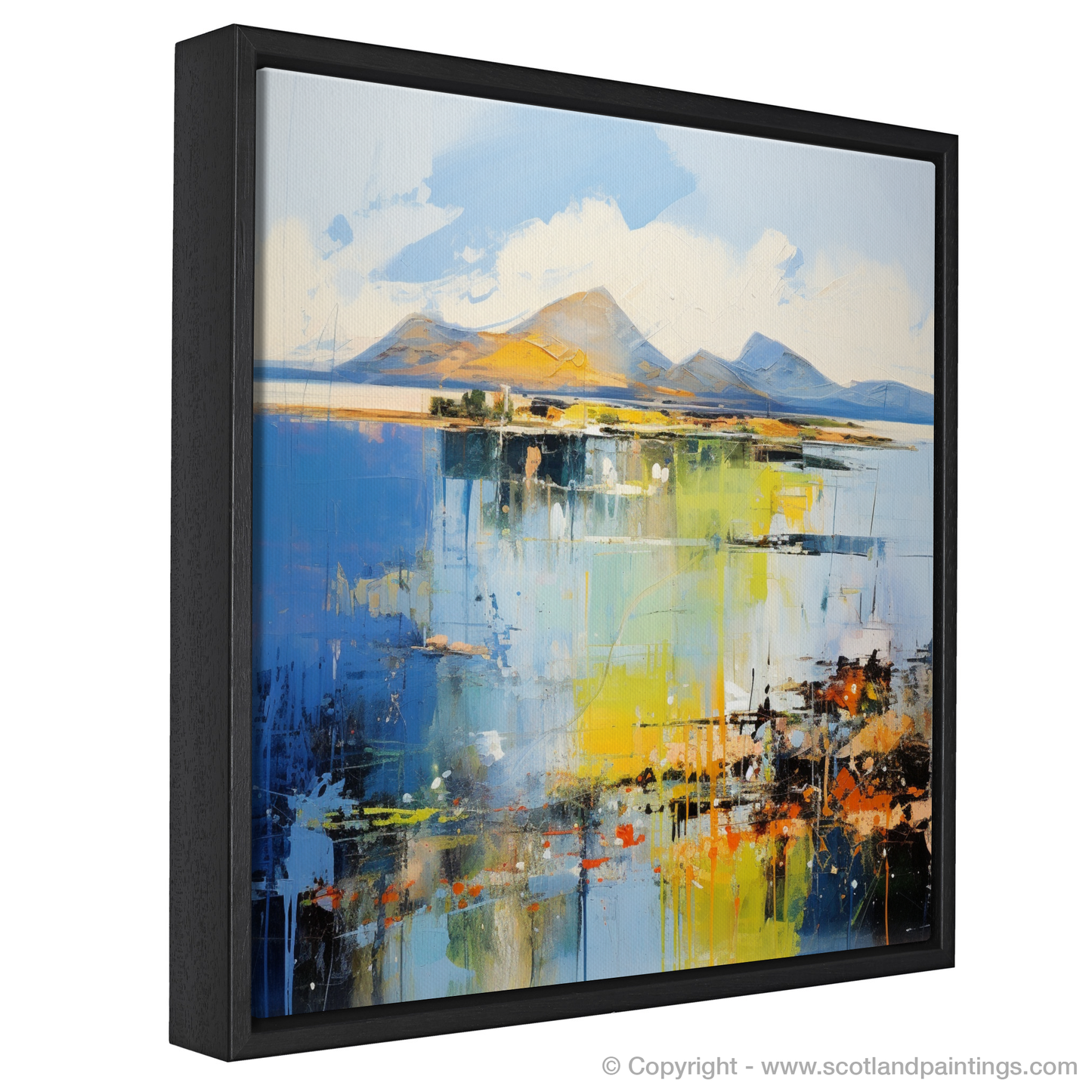 Painting and Art Print of Isle of Arran, Firth of Clyde in summer entitled "Isle of Arran Summer Serenade".