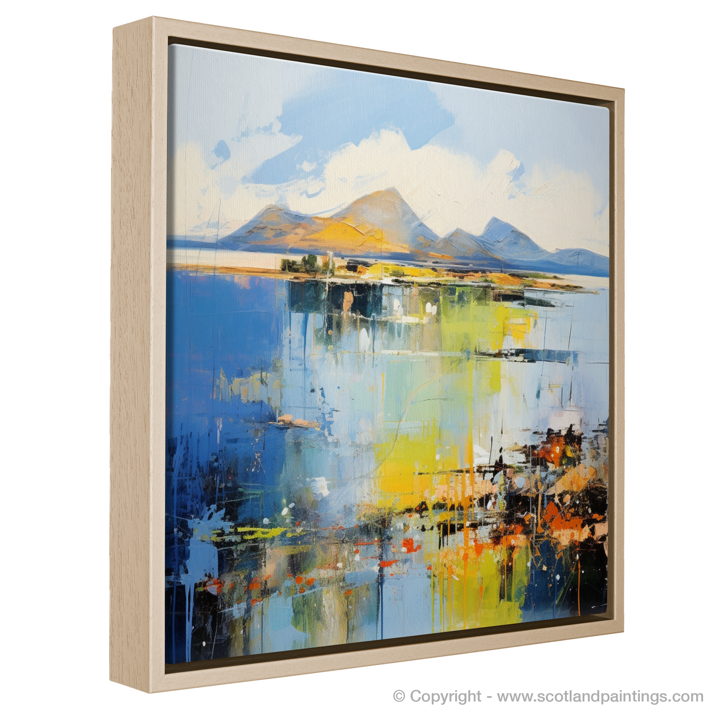 Painting and Art Print of Isle of Arran, Firth of Clyde in summer entitled "Isle of Arran Summer Serenade".