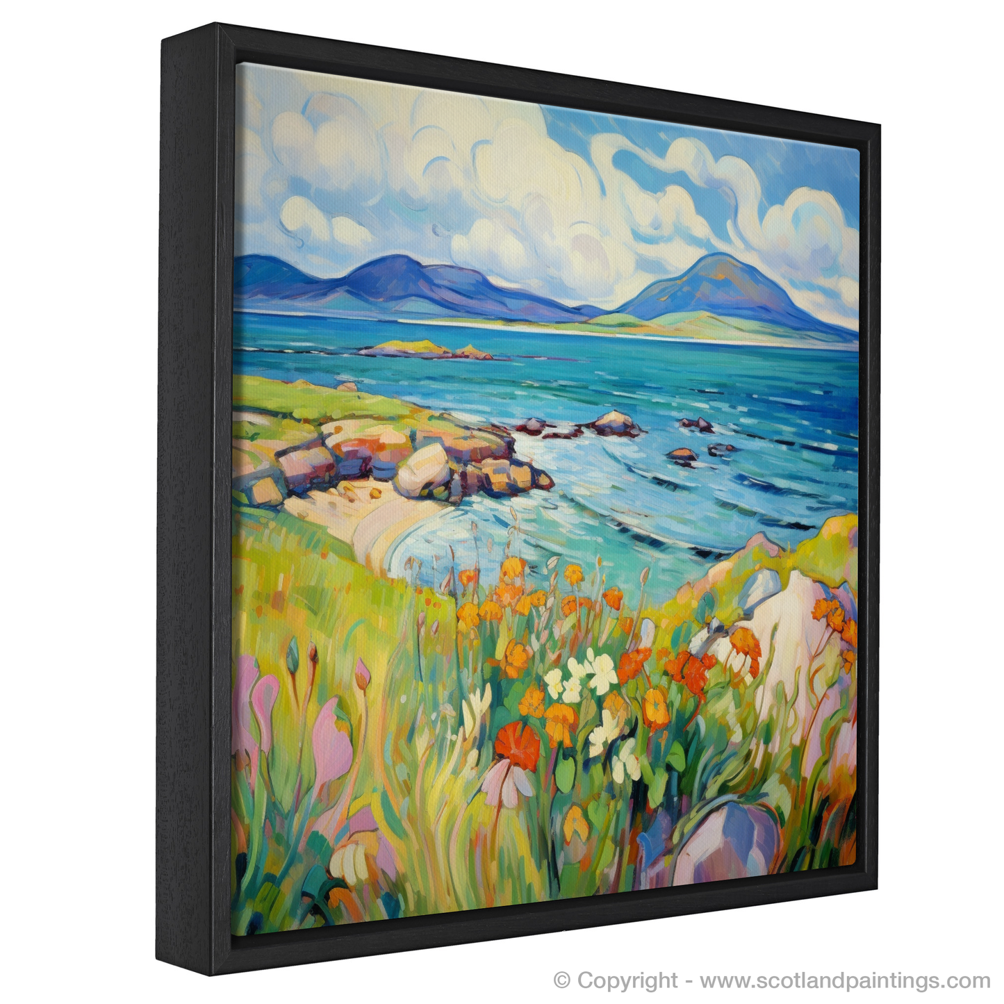 Painting and Art Print of Isle of Jura, Inner Hebrides in summer. Summer Splendour of Isle of Jura.