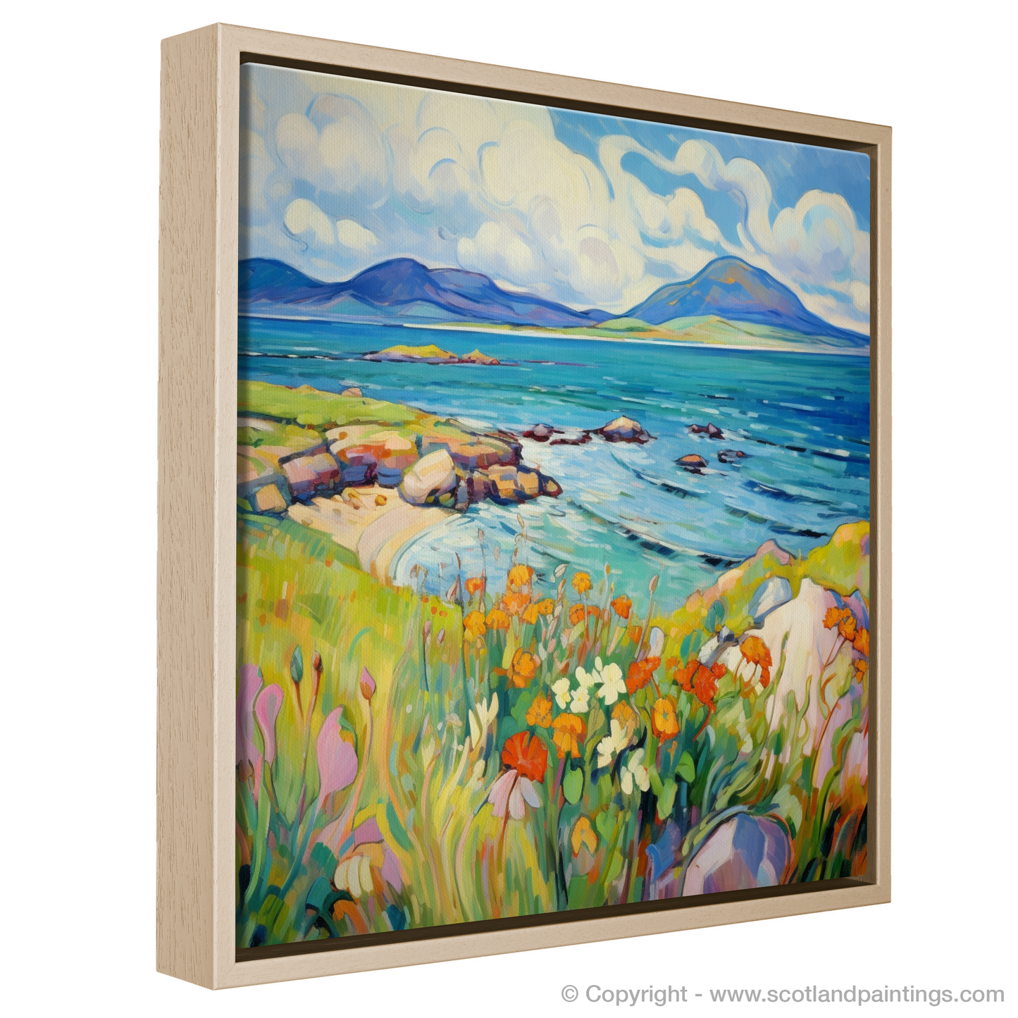 Painting and Art Print of Isle of Jura, Inner Hebrides in summer. Summer Splendour of Isle of Jura.