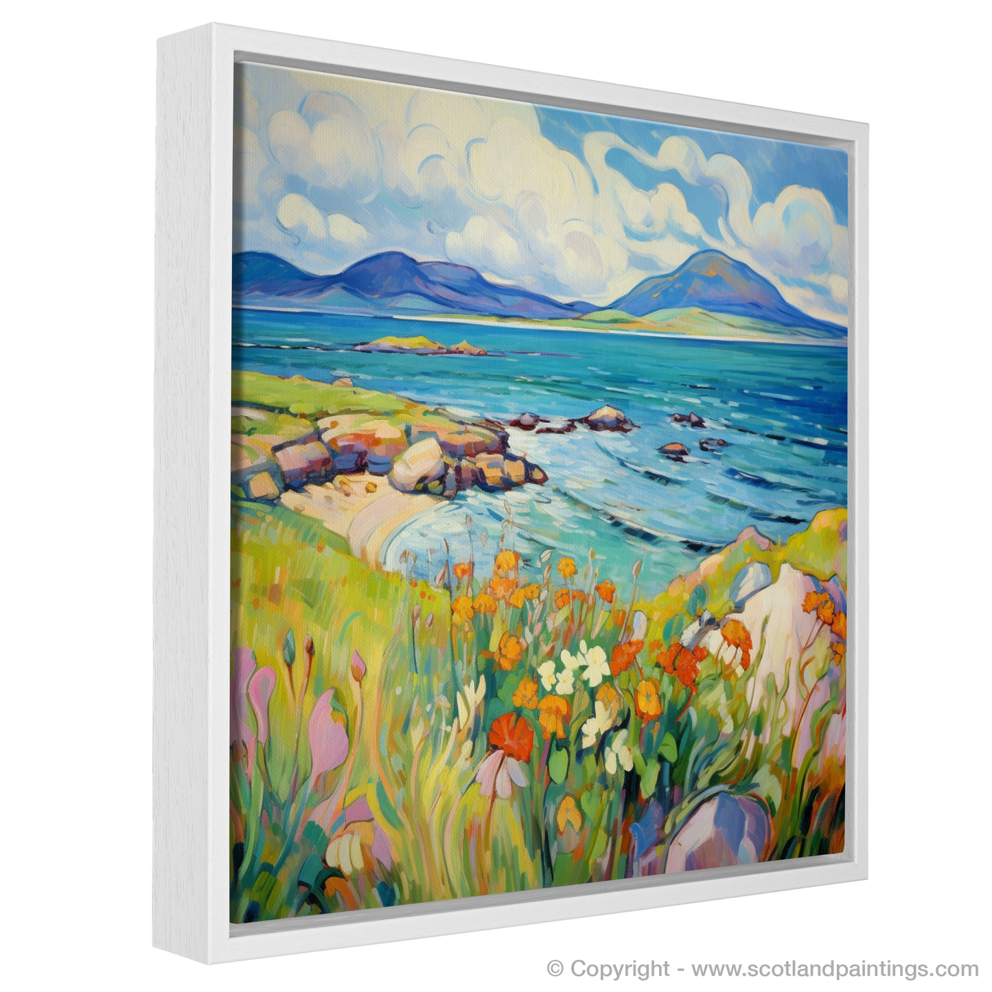 Painting and Art Print of Isle of Jura, Inner Hebrides in summer. Summer Splendour of Isle of Jura.