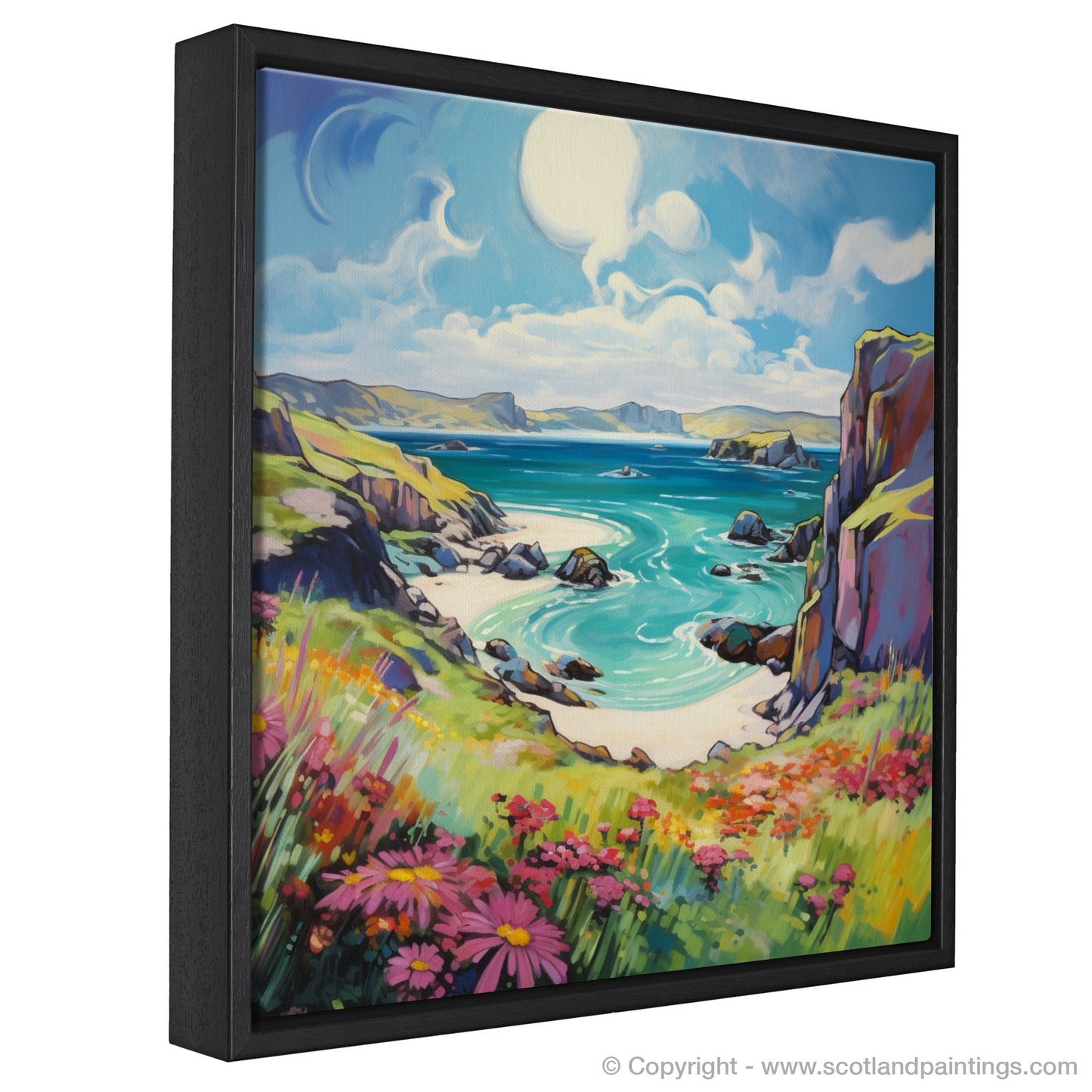 Painting and Art Print of Isle of Lewis, Outer Hebrides in summer entitled "Summer Splendour in Isle of Lewis".