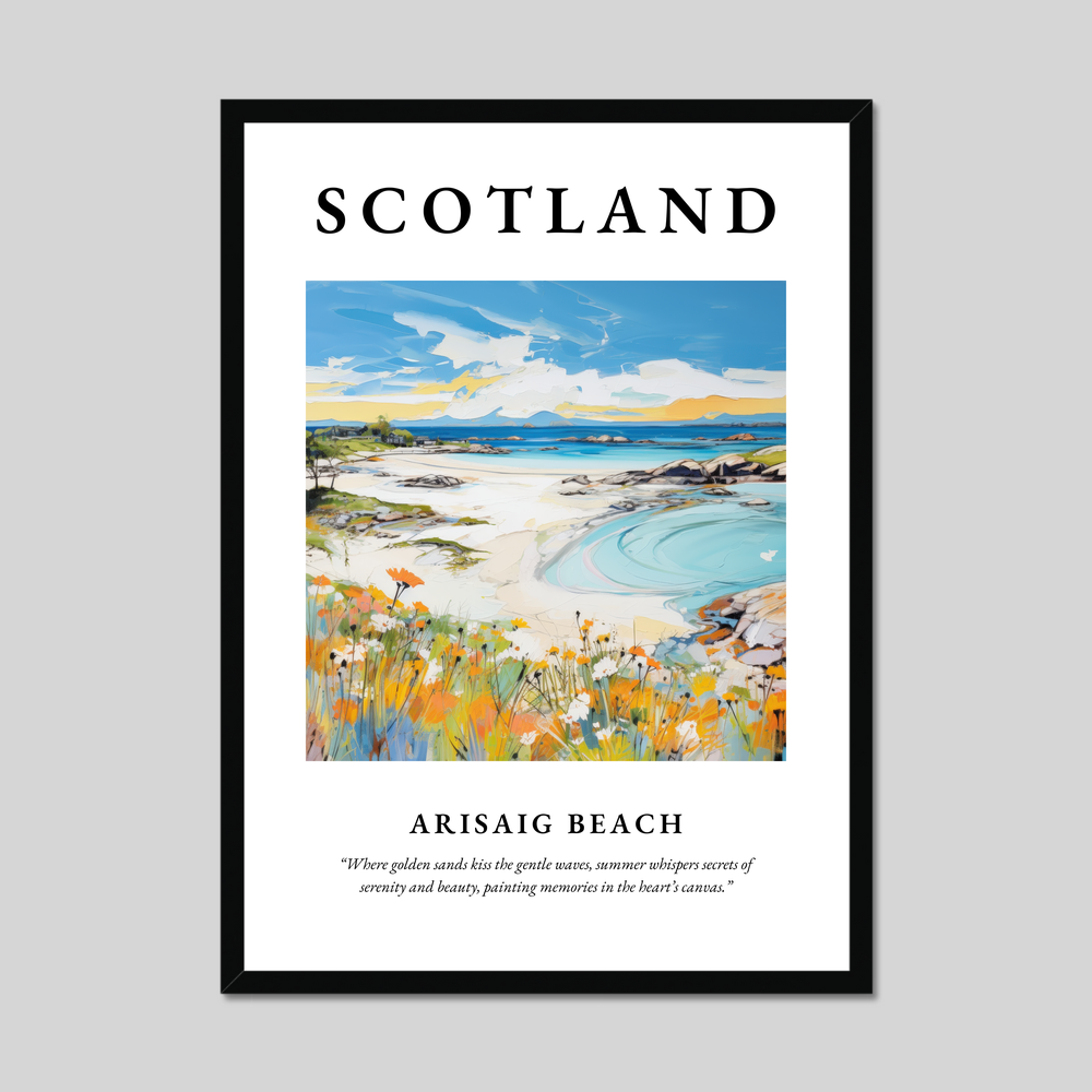 Poster of Arisaig Beach, Scotland.