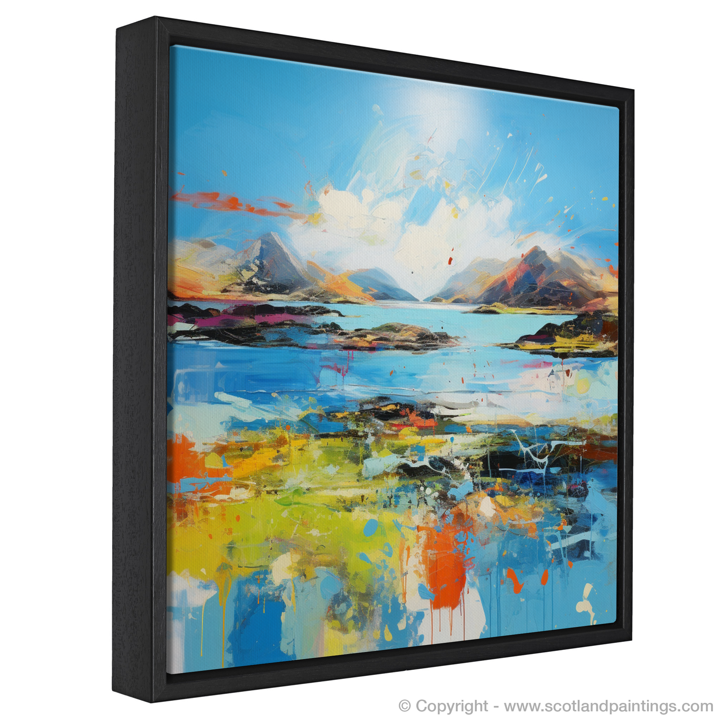 Painting and Art Print of Isle of Ulva, Inner Hebrides in summer entitled "Summer Rhapsody on Isle of Ulva".