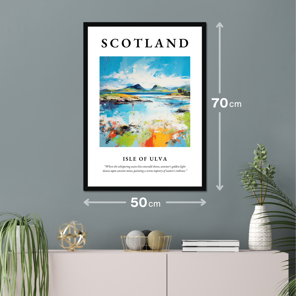 Poster of Isle of Ulva hanging on a wall