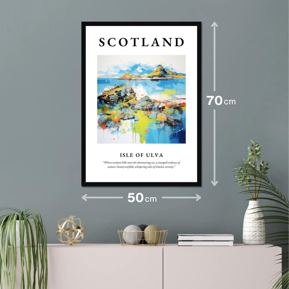 Poster of Isle of Ulva hanging on a wall