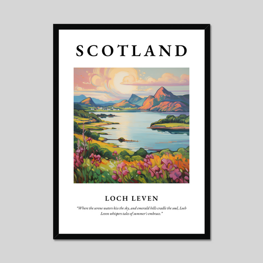 Poster of Loch Leven, Scotland.