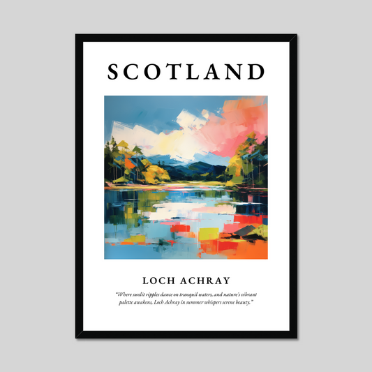 Poster of Loch Achray, Scotland.