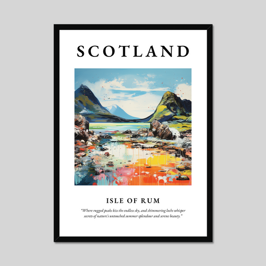 Poster of Isle of Rum, Scotland.