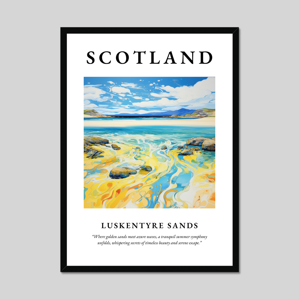 Poster of Luskentyre Sands, Scotland.