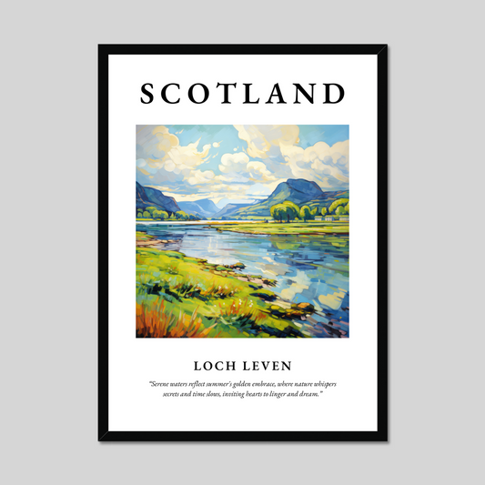 Poster of Loch Leven, Scotland.