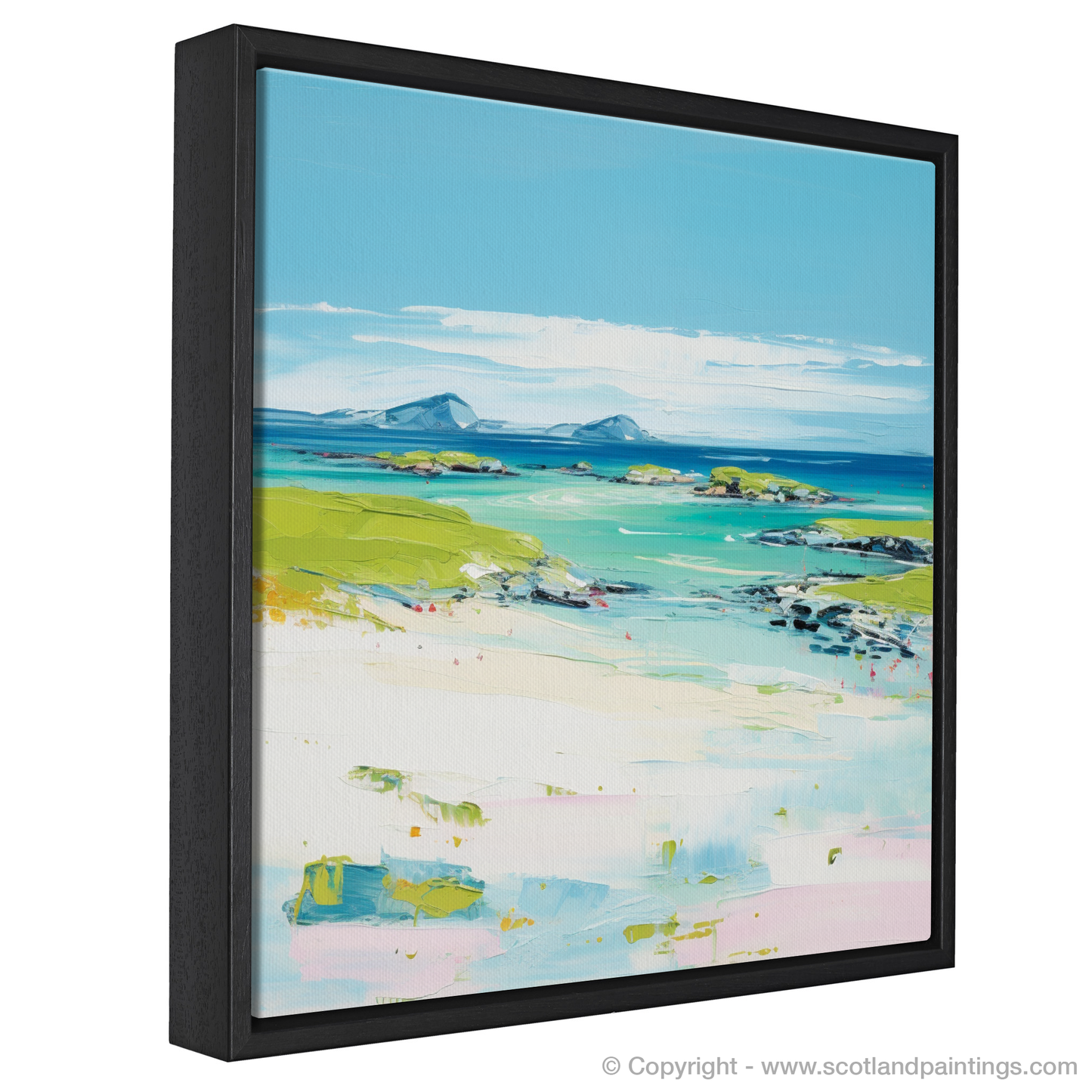 Painting and Art Print of Isle of Tiree, Inner Hebrides in summer entitled "Isle of Tiree Summer Symphony".