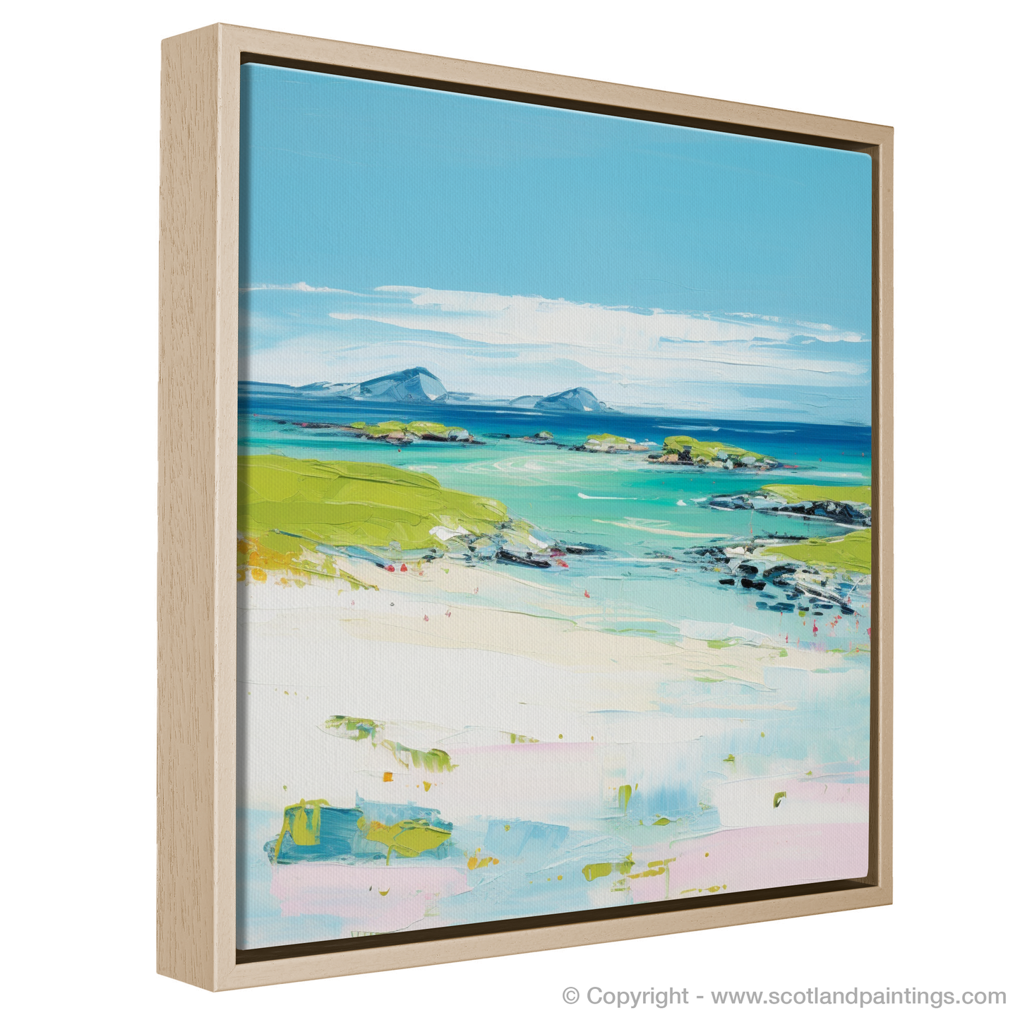 Painting and Art Print of Isle of Tiree, Inner Hebrides in summer entitled "Isle of Tiree Summer Symphony".