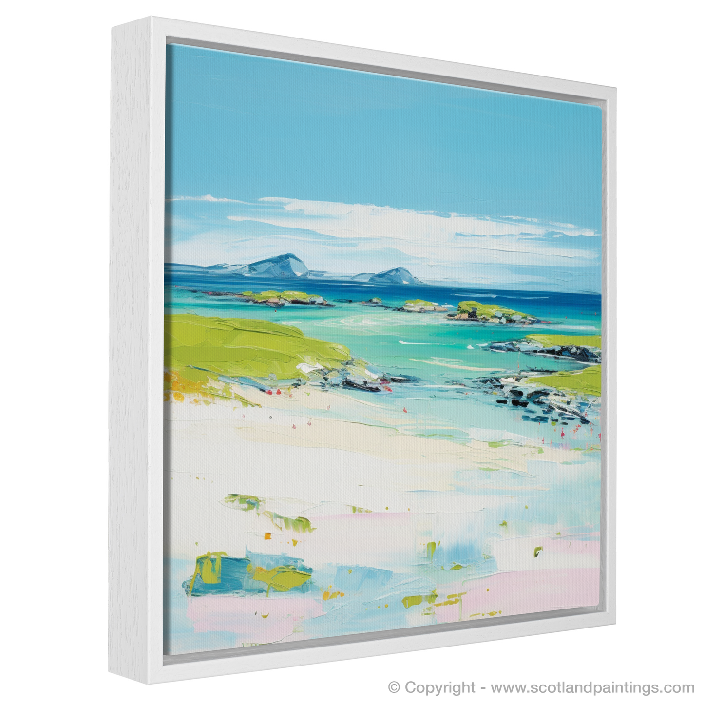 Painting and Art Print of Isle of Tiree, Inner Hebrides in summer entitled "Isle of Tiree Summer Symphony".