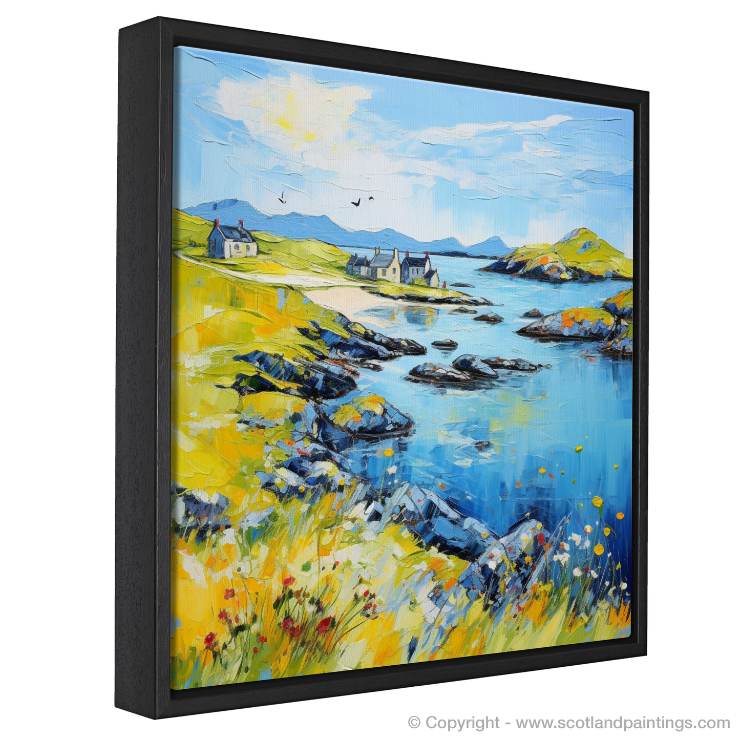 Painting and Art Print of Isle of Lewis, Outer Hebrides in summer. Summer Dreams of Isle of Lewis.