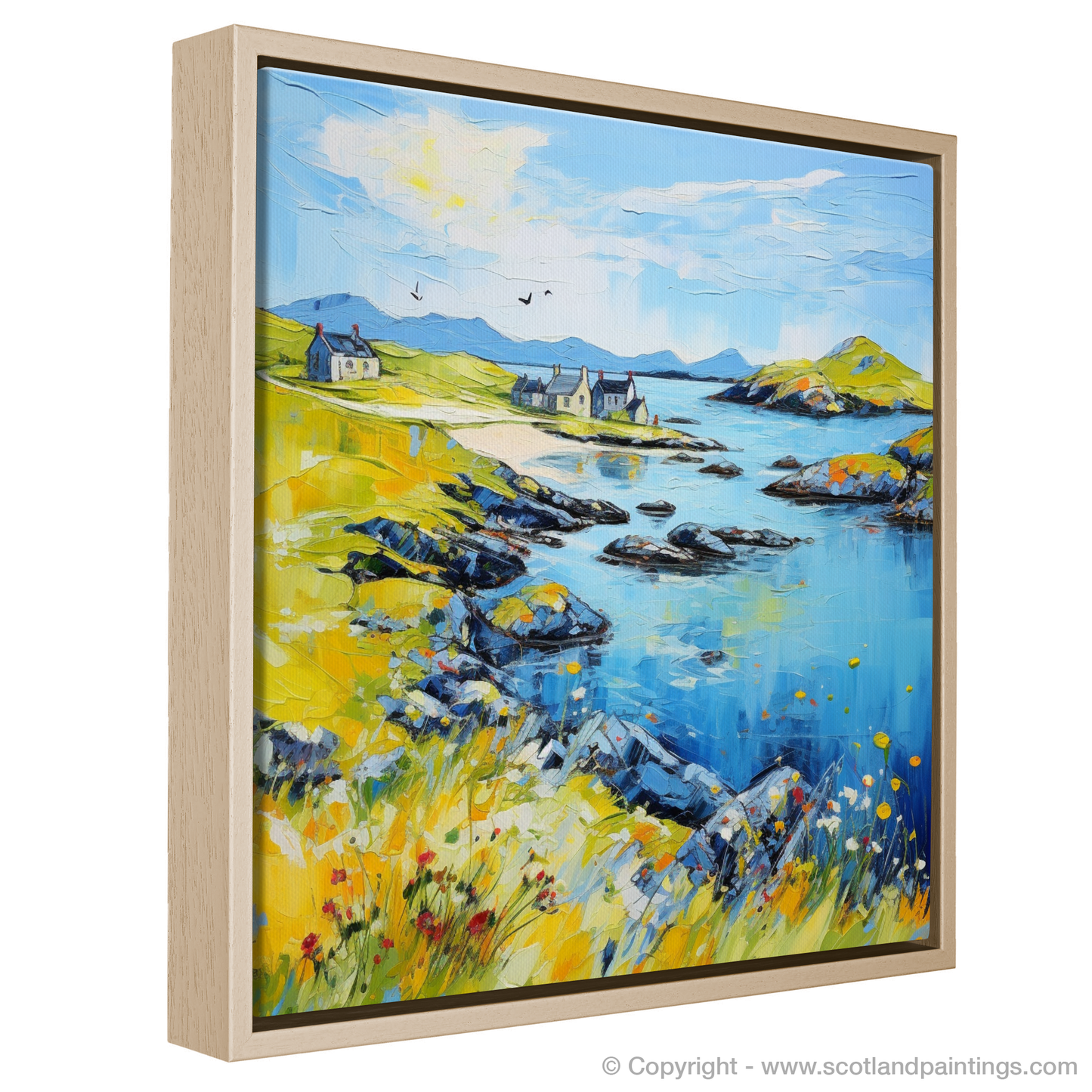 Painting and Art Print of Isle of Lewis, Outer Hebrides in summer. Summer Dreams of Isle of Lewis.