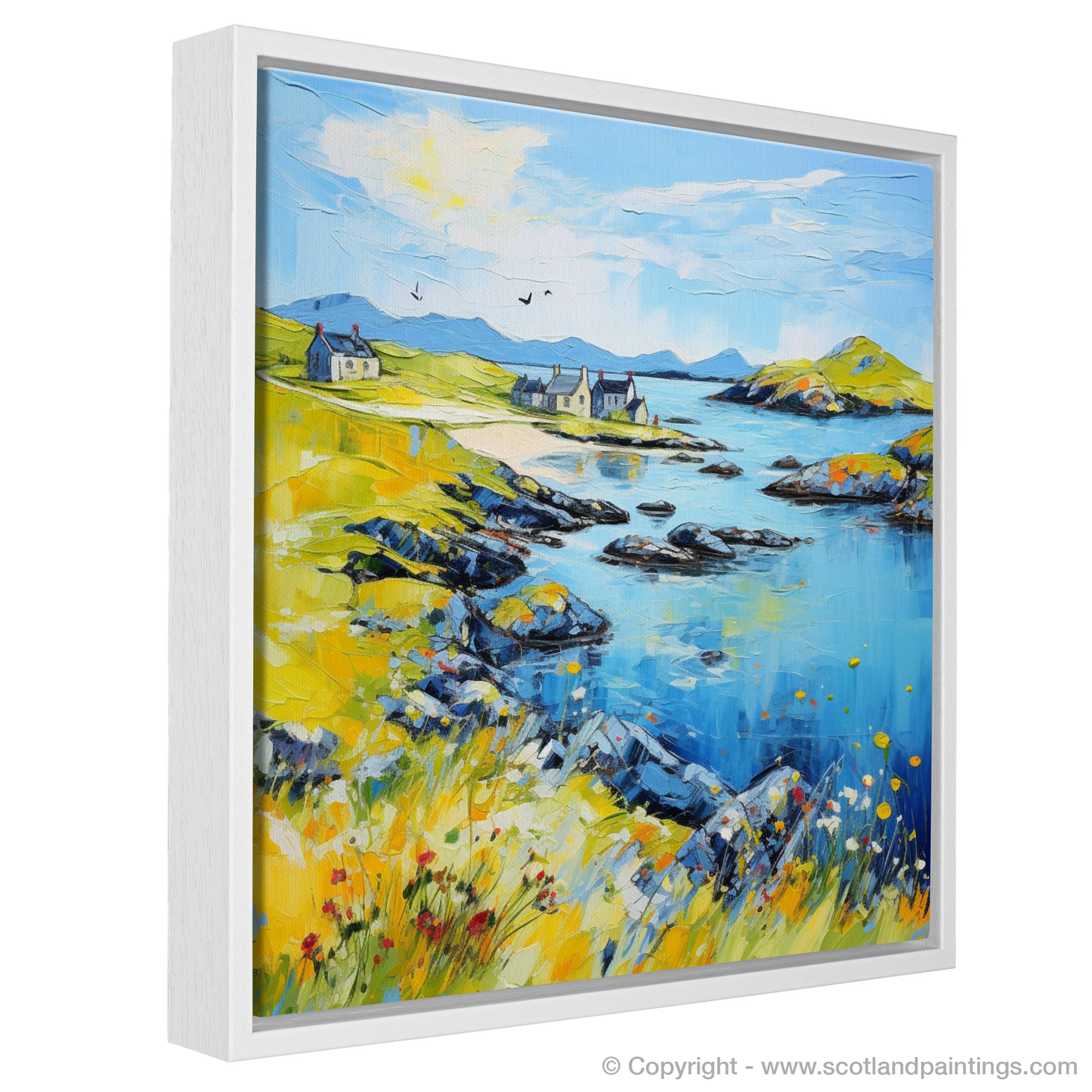 Painting and Art Print of Isle of Lewis, Outer Hebrides in summer. Summer Dreams of Isle of Lewis.