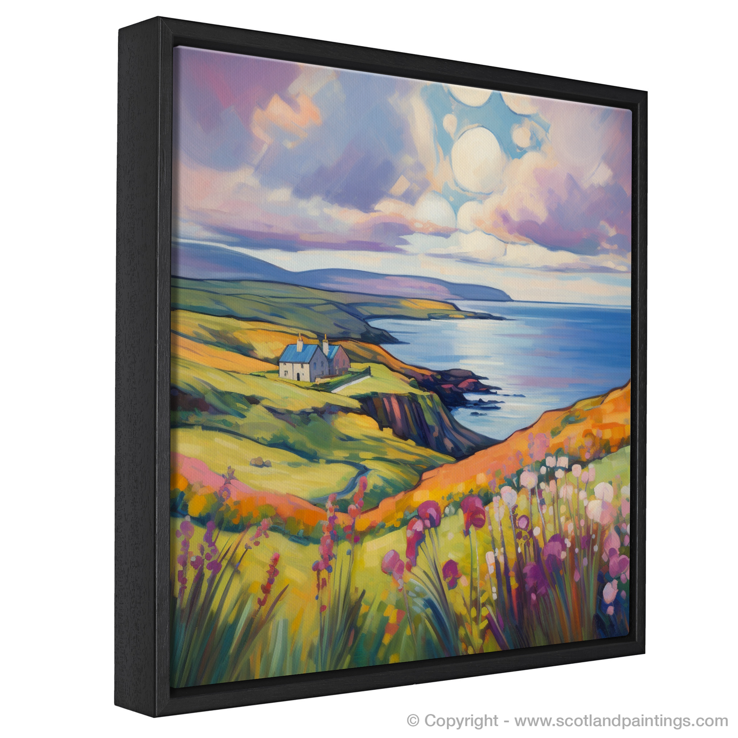 Painting and Art Print of Shetland, North of mainland Scotland in summer entitled "Shetland Summer Symphony".