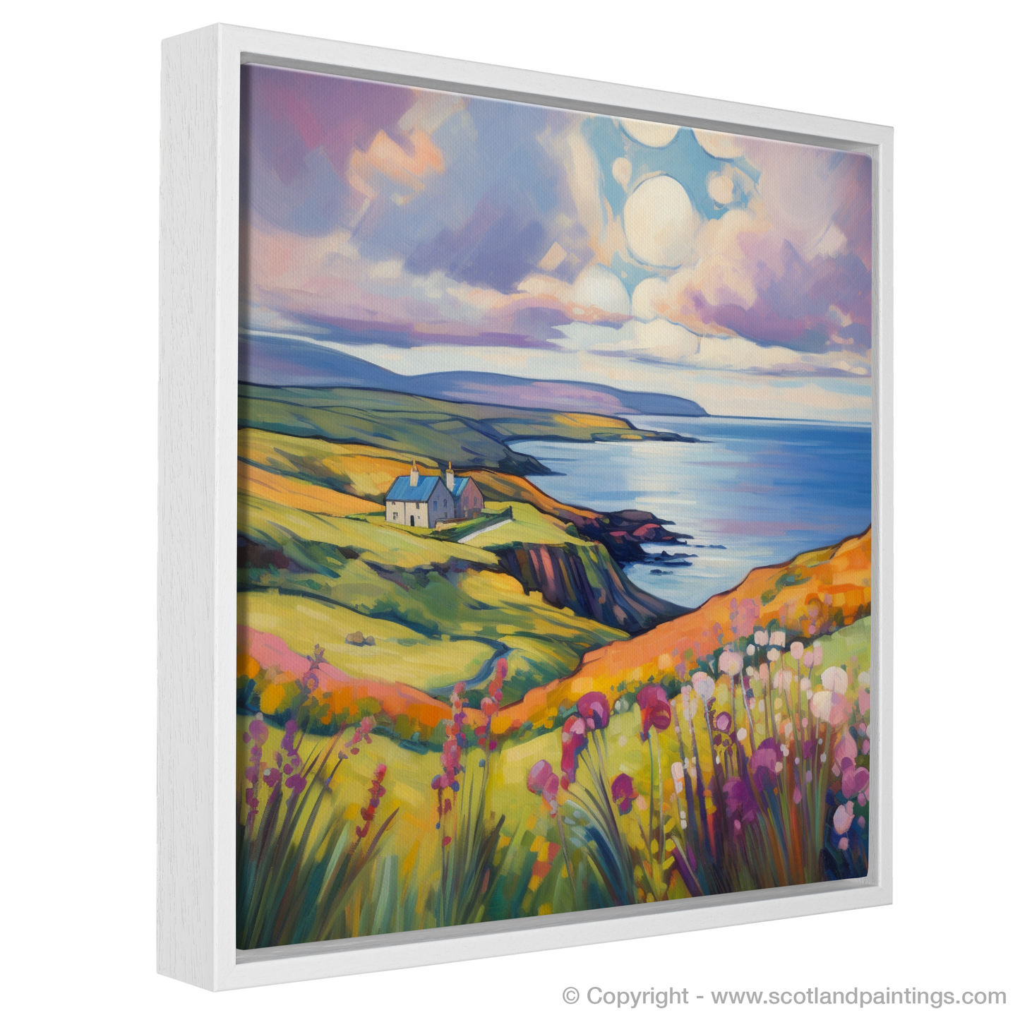 Painting and Art Print of Shetland, North of mainland Scotland in summer entitled "Shetland Summer Symphony".