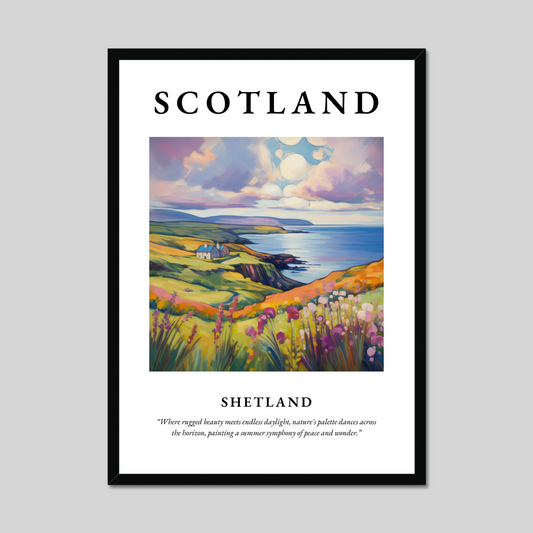 Poster of Shetland, Scotland.