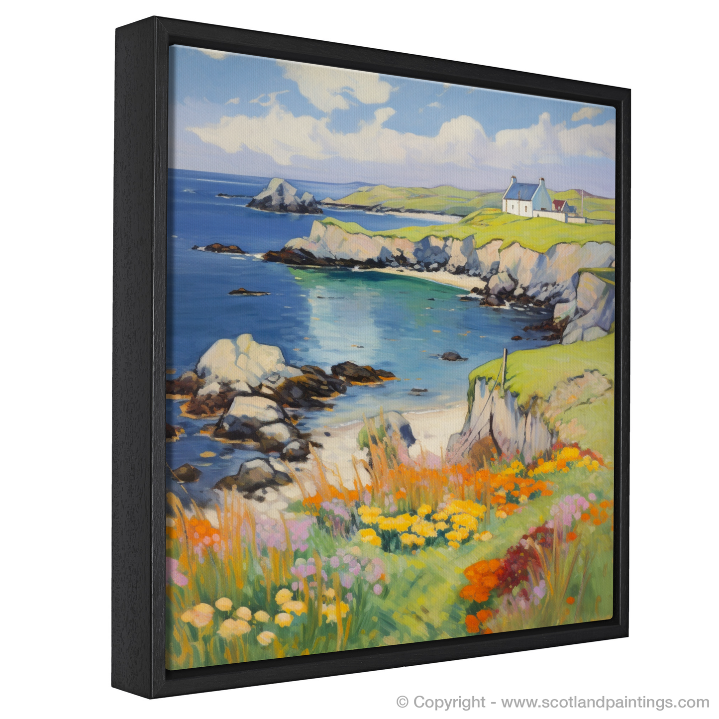 Painting and Art Print of Shetland, North of mainland Scotland in summer entitled "Shetland Summer Serenade".
