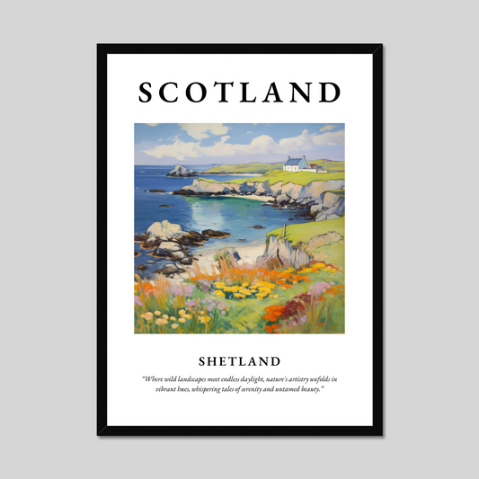 Poster of Shetland, Scotland.