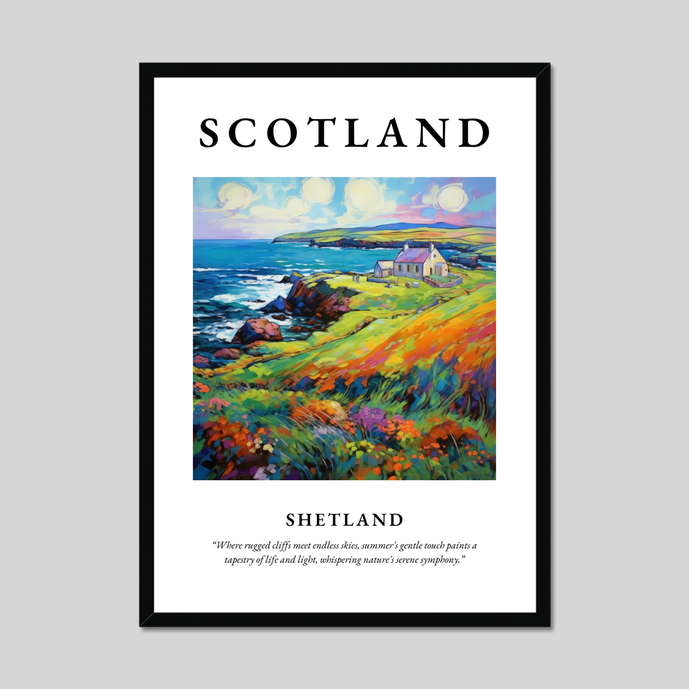 Poster of Shetland, Scotland.