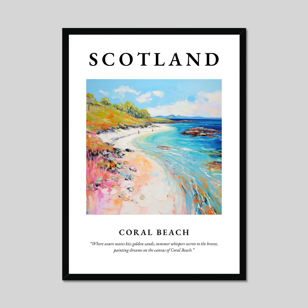 Poster of Coral Beach, Scotland.