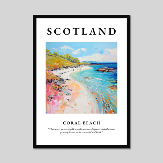 Poster of Coral Beach, Scotland.